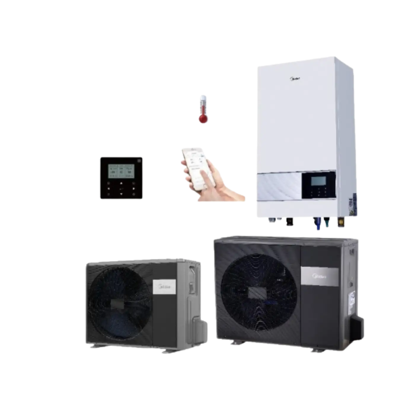 Midea M-Thermal Arctic Split 4–10 kW su integruotu boileriu